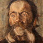 Umetnička Slika Portret Glava Starca - 50x40cm, Ulje nakon V. Kovačević