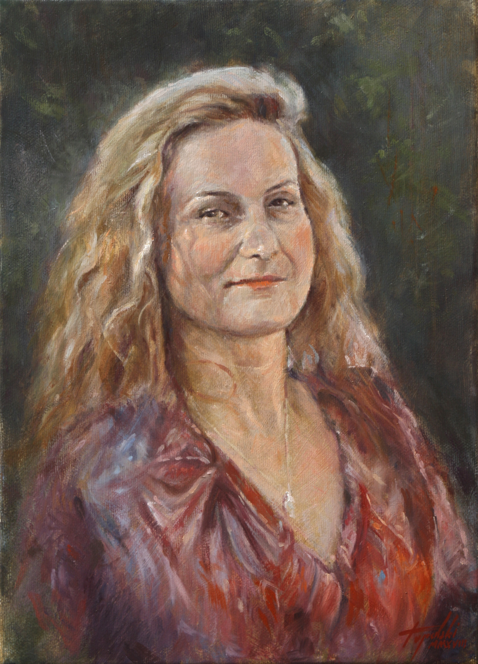 Umetnička Slika Portret - Tamara - Ulje na Platnu - umetnik Darko Topalski