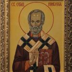Православна Икона - Свети Никола - рам -уље на платну - уметник Дарко Топалски