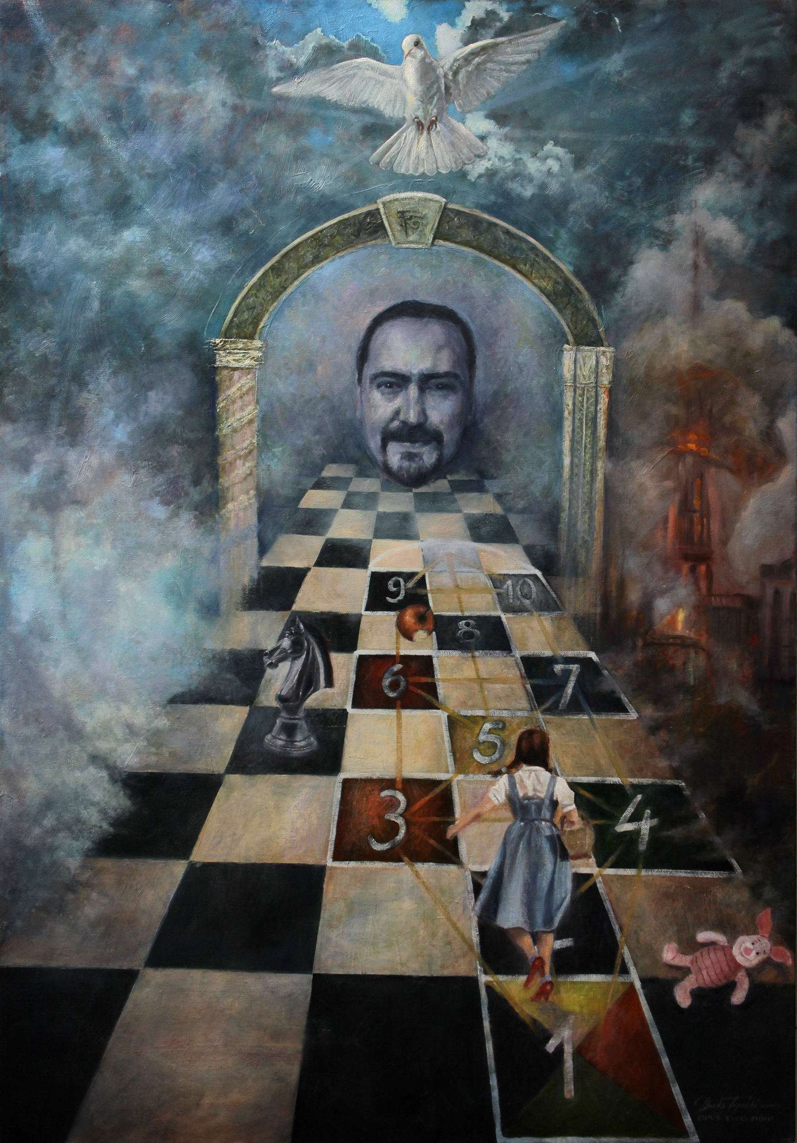 Umetnicka slika - Igra Zivota - ulje na platnu 120x80cm - Umetnik Darko Topalski